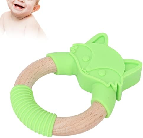 Bebek Diş Kaşıyıcı, Parlak Renk Görsel Motor Geliştirmek Günlük Kullanım için Bebek Molar Çubuk Yumuşak Silikon