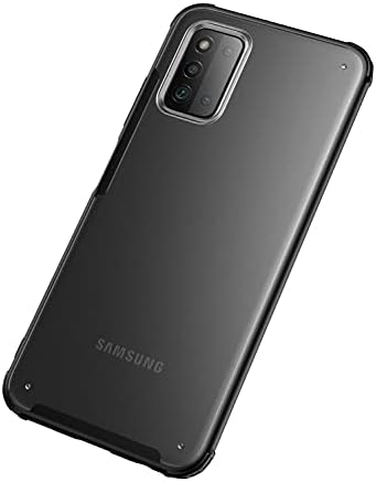 Galaxy F52 5G Kılıf ile uyumlu, Mat Sert PC Geri & Yumuşak TPU Tampon Kapak için Samsung Galaxy F52 5G, Siyah