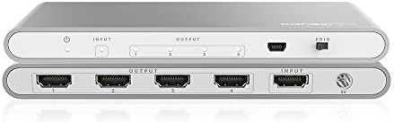 KanexPro 4 K HDMI 1x4 Splitter ile HDCP2.2, Gümüş (SP-HD20-1X44K)