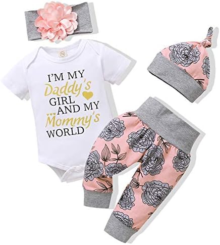 Renotemy Yenidoğan Bebek Bebek Kız Giysileri Yaz Kıyafetler Bebek Romper Pantolon Sevimli Yürümeye Başlayan Kız Giysileri Hediye