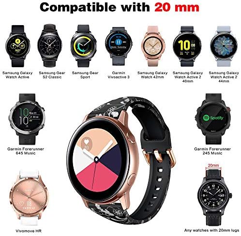 Galaxy Watch Active Band için ince Bantlar, Samsung Galaxy Watch Active 2 için Uyumlu 40mm 44mm /Aktif/Galaxy Watch 3 41mm/ Galaxy
