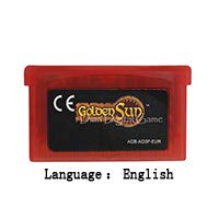 ROMGame 32 Bit El Konsolu Video Oyun Kartuşu Kart Altın Güneş İngilizce Dil Ab Sürümü Kırmızı kabuk