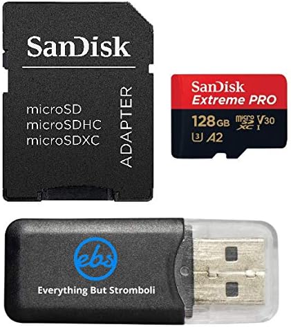SanDisk 128 GB Micro SDXC Extreme Pro Hafıza Kartı Paketi GoPro Hero 7 ile Çalışır Siyah, Gümüş, Hero7 Beyaz UHS-1 U3 A2 ile