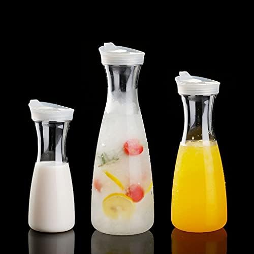 Akrilik Şeffaf meyve suyu şişesi Su Buz Soğuk meyve suyu kapaklı sürahi Bar Ev Kullanımı için Meyve Suyu ve Soğuk Çay için Harika