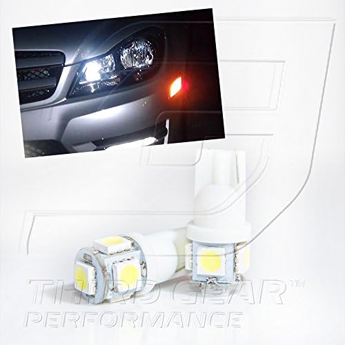 TGP T10 Beyaz 5 LED SMD Kama 5050 Park ampulleri Çifti 2010-2011 Lexus HS250h ile uyumlu