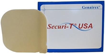 Genaırex Inc Securı-T USA Katı Hidrokolloid Cilt Bariyeri, 4 x 4 (10'luk Kutu)