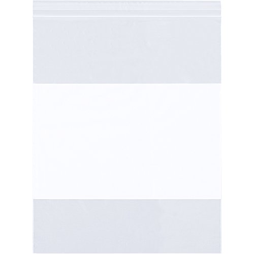 12 x 13 - 4 Mil Beyaz Blok Yeniden Kapatılabilir Poli Çanta, İndirimli Kargo ABD