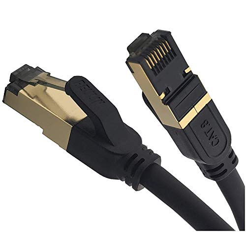 REULİN Ethernet Kablosu Tak ve Çalıştır, Cat8 LAN Kablosu, TP,Modem Yönlendirici Hub'ını Akıllı Tv'ye Bağlamak için 40G-2GHz