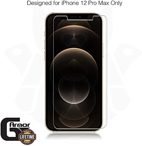 G-Zırh Cam Ekran Koruyucu için iPhone 12 Pro Max ( 2 Paket) - Ultra Net Temperli Cam Koruyucu Ekran Kapağı, Telefon Kılıfı Dostu,