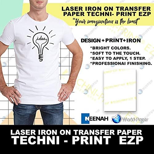 Techni Baskı EZP-Lazer ısı transfer Kağıdı 11 x17 25 Sayfa