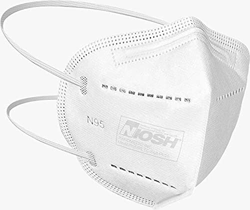 MedicPro N95 Maske NIOSH Onaylı, Tek Tek Sarılmış N95 Partikül Solunum Maskesi Made in USA Paketi (10,50,100,500)