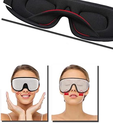 HuaShslt 3D Engelleme ışık Uyku göz maskesi yumuşak yastıklı seyahat gölge Kapak Istirahat Relax Uyku körü körüne göz kapağı