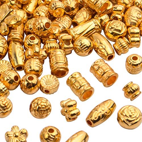 BronaGrand 100 Gram (Yaklaşık 150-200 adet) altın halka boncuk göz alıcı boncuk Paspayı Takı Bulguları Aksesuarları Bilezik Kolye