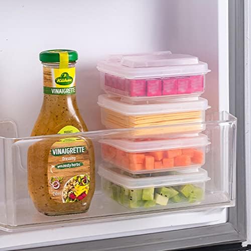 Gıda saklama Kabı | 250 ml / Kapaklı İstiflenebilir Gıda Hazırlama Kabı / Peynir Dilimi saklama kutusu, Soğan, Zencefil, Sarımsak