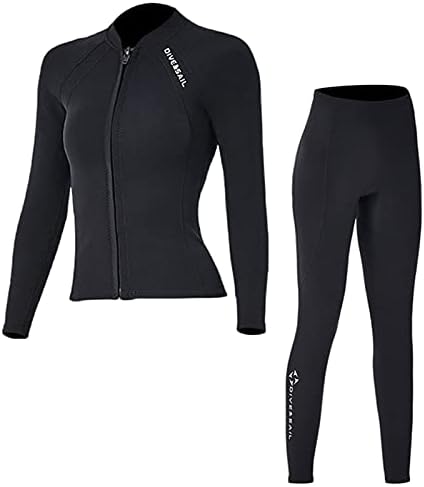 Mayo 2mm dalgıç kıyafeti Erkekler Kadınlar için wetwuit Pantolon Bölünmüş Vücut Ceket-Pantolon Neopren Mayo Siyah Sıcak Tutmak