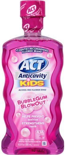 ACT Kids Antikavite Florür Durulama, Bubblegum Blowout 16.9 oz (6'lı Paket) ACT tarafından