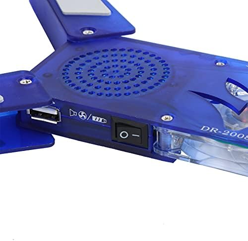 Dizüstü soğutma pedi, düşük gürültü dizüstü soğutma fanı ısı dağılımı USB soğutma tutucu ile Hub LED ofis ev için işçi için Gamer