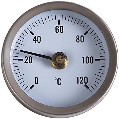 Awakingdemi Su Sıcaklığı Göstergesi, Endüstriyel Sıcaklık Göstergesi Arama Termometresi 0/120 ° C Su / Yağ 1/2