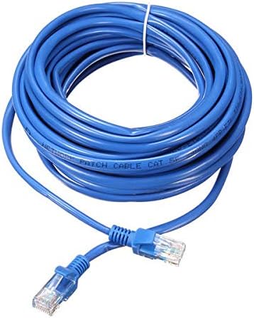 HSKJ 8 m Mavi Cat5 65FT RJ45 Ethernet Kablosu için Cat5e Cat5 RJ45 Internet Ağ LAN Kablosu Konektörü