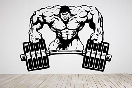ROWNOCEAN Vücut Geliştirmeci Gym Fitness Antrenör Spor Kasları duvar çıkartmaları Vinil Halter Dambıl Çıkartması Resimleri Yapıt