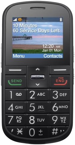Alcatel 382G Büyük Kolay Çift Dakikalı Ön Ödemeli Telefon (Tracfone)
