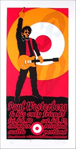 Paul Westerberg Posteri Tek Arkadaşları Serigrafi Gary Houston İmzaladı