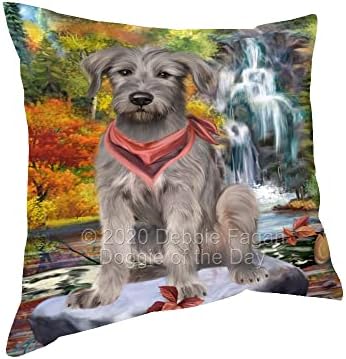 Scenic Şelale Wolfhound Köpek Yastık-Hafif Polyester Yastık Otel ve Ev Yatak Kanepeler, sandalyeler Koleksiyonu Yastıklar Uyku