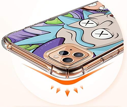 STSNano iPhone için kılıf 11 Pro Max Sevimli Karikatür Yumuşak TPU Kapak, mor Ruik Kawaii Moda Şık Tasarımcı Tasarım Kabuk Eğlenceli