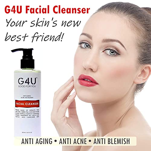 G4U Saç Yüz ve Vücut Bakım Paketi ve Hediye Paketi, Hem Erkekler hem de Kadınlar için Fas Argan Yağı Şampuanı, Temizleyici, Yüz