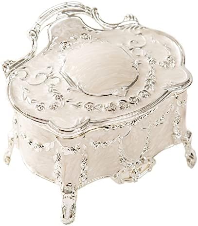Mücevher Kutusu 3 Boyutları Seçin Alaşım Metal Saklama kutusu masa üstü organiser Düğün Yüzük saklama kutusu Ev Dekorasyon Kadınlar
