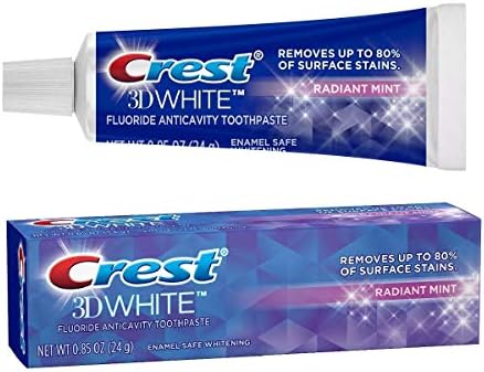 Crest 3D Beyaz Canlı Florür Antikavite Diş Macunu-Parlak Nane-0.85 oz, 3 pk