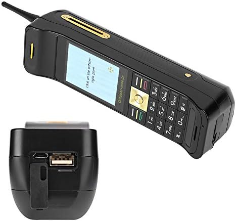 2.2 İş Cep Telefonu, Çift Kartlı Klasik Retro Cep Telefonu, Dört Frekanslı 850MHZ 900MHZ 1800MHZ 1900MHZ (Siyah)Güç Bankası Telefonu