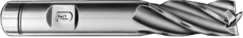 F & D Tool Company 19184-XV310 Çoklu Flüt Kare Burun Ucu Değirmeni, Tek Uçlu, T-15 Kobalt Çelik, 5/16 Değirmen Çapı, 3/8 Sap