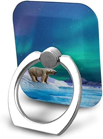 Kutup ayıları kuzey ışıkları cep telefonu parmak yüzük tutucu telefon 360 derece rotasyon kavrama çoğu durumda ile uyumlu
