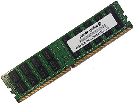 64 GB Bellek Gigabyte R280-F2O Sunucu DDR4 2133 MHz Quad Rank X4 Yük Azaltılmış DIMM (PARÇALARI-hızlı Marka)