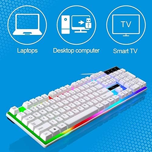 Makineleri ZGB G21 1600 DPI Profesyonel Kablolu Renkli Arka Mekanik Hissediyorum Süspansiyon Klavye + Optik Fare Kiti için Laptop,