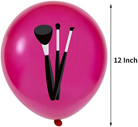 12 pcs Spa Makyaj Kozmetik Balonlar Buket için Spa Tema Doğum Günü Gelin Duş kız Günü Parti Süslemeleri