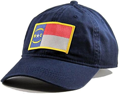 Vatan Tees erkek Kuzey Carolina Bayrağı Yama Pamuk Dimi Şapka Donanma