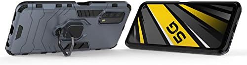 Vivo İQOO Z1X Kılıf ile uyumlu, ağır Hibrid Dönen Manyetik Kickstand Anti-Sonbahar Darbeye Sert koruma Kapağı için Vivo İQOO