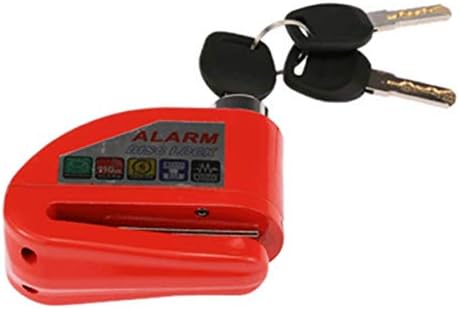 Kırmızı Motosiklet Anti-Hırsızlık Disk Fren Kilidi Güvenlik Alarm Alarm Kiti Ağır