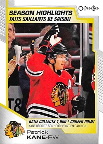 2020-21 O-Pee-Chee 599 Patrick Kane Chicago Blackhawks NHL Hokey Ticaret Kartı