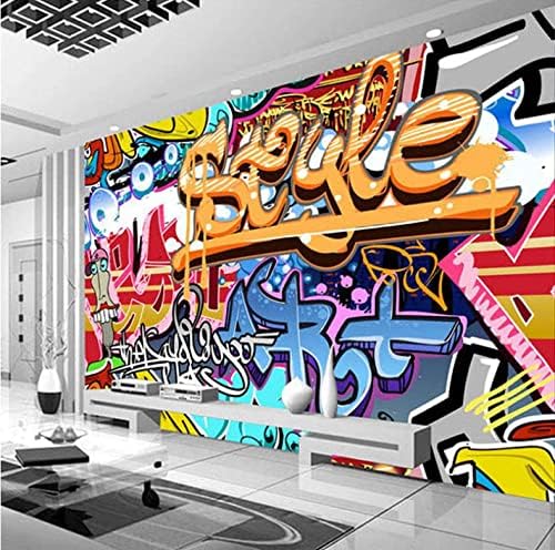 Poster Dekorasyon duvar resmi Avrupa ve Amerikan Hip-Hop Sokak Grafiti Sanat Duvar Kağıdı Oturma Odası Ofis Koridor Dekorasyon