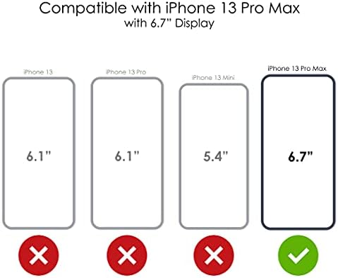 Distinctİnk Şeffaf Darbeye Dayanıklı Hibrid iphone için kılıf 13 Pro MAX (6.7 Ekran) - TPU Tampon, Akrilik Arka, Temperli Cam