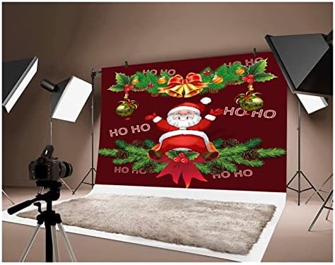 Fotoğraf Stüdyosu Arka Plan Sahne Noel Noel Baba Noel Ağacı Fotoğraf Manzara Noel Tema Dekorasyon (Renk: Green1, Boyutu: 6x4ft)