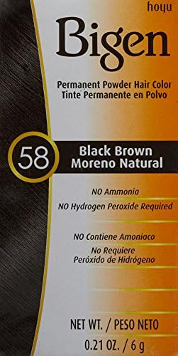 Bigen Saç Coor 58-Siyah Kahverengi Noir Naturel, 0.21 oz