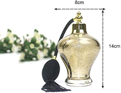 HOLPPO Altın Parfüm Kolonya Doldurulabilir Boş Şişe ile Kahverengi Altın Ampul Atomizer Sprey Montaj 100 ml