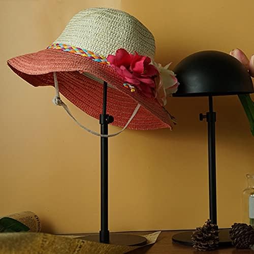XJJUN Şapka Raf, Ekran Standı Kap Dinlenme Ekran Standları Şapka Raf Kap Destek, Giyim Mağazası için Şapka Dükkanı (Renk: Siyah,