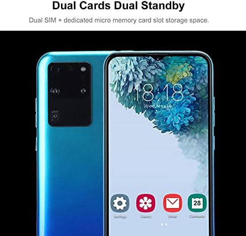 Unlocked Smartphone, HD Waterdrop Ekran Yüz Unlocked Akıllı Telefonlar 1 + 8G Bellek Çift Kartları Çift Bekleme Smartphone Android