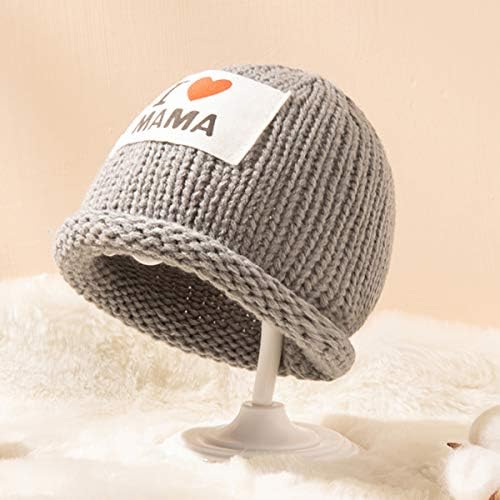 ROSEBEAR Bebek Örme Şapka Kış Sıcak Sıkı Tıknaz Bere Şapka 0 ila 3Y Bebekler için (Haki)