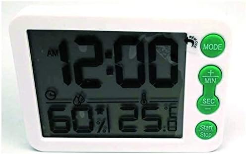 ALANO Dijital Sıcaklık ve Nem Monitörü, Büyük Ekran Kapalı Açık Termometre, LCD Ekranlı Nem Ölçer, Ev, Ofis, Yatak Odası, Bebek